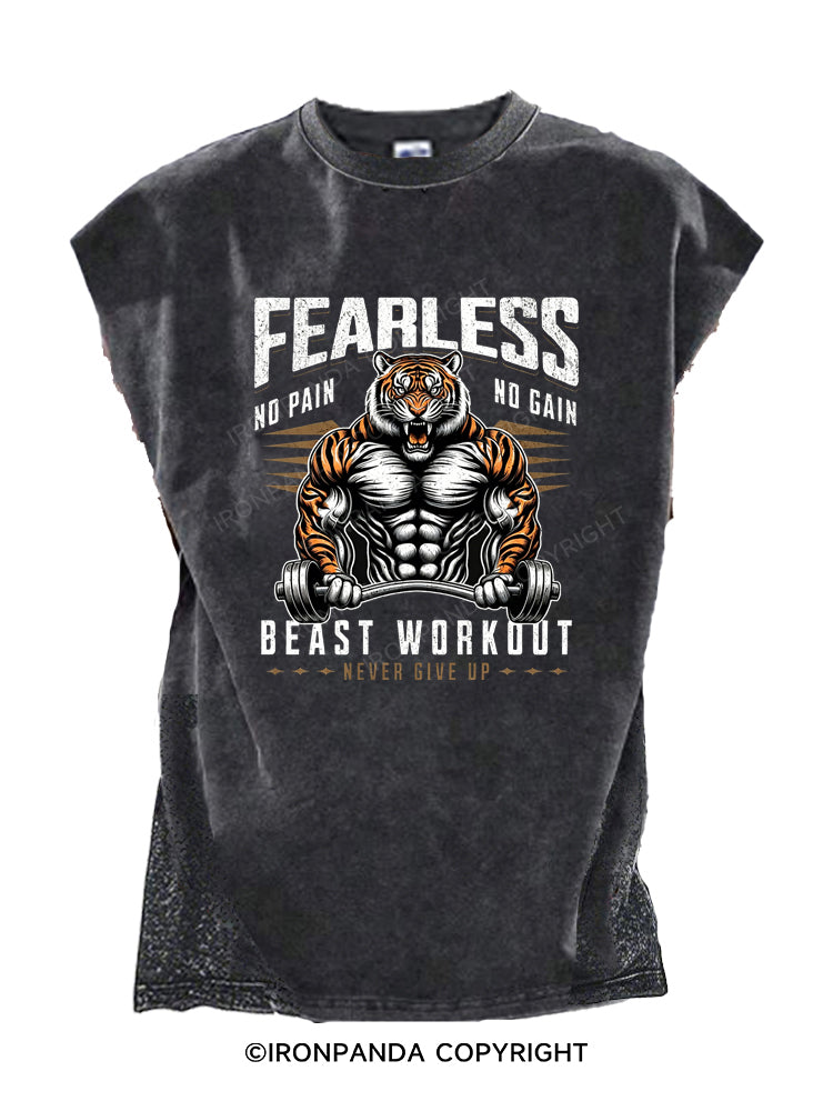 tiger bodybulding in gym Cut Off Tank