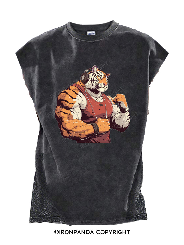 tiger bodybuilder Cut Off Tank