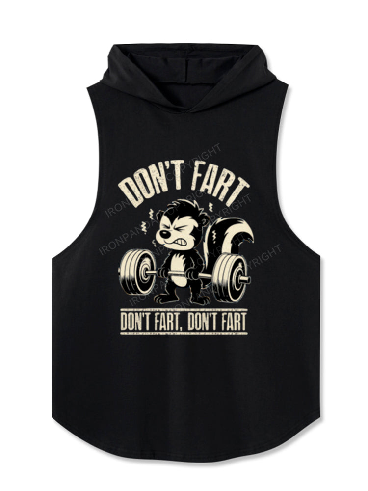Don't Fart, Don't Fart Funny Animal Hooded Tank