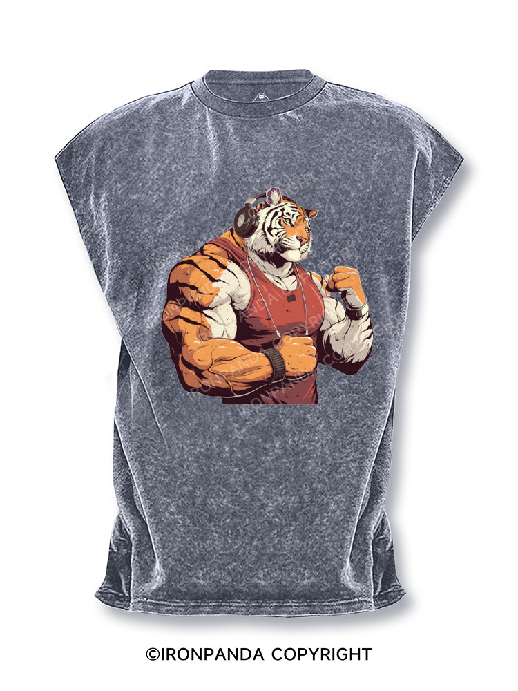 tiger bodybuilder Cut Off Tank