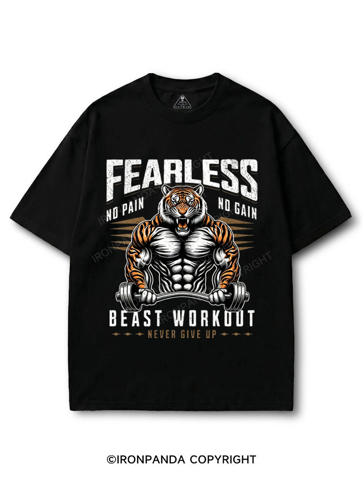 tiger bodybulding in gym COTTON PUMP COVER