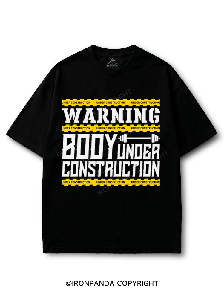 WARNING BODY UNDER CONSTRUCTION COTTON PUMP COVER