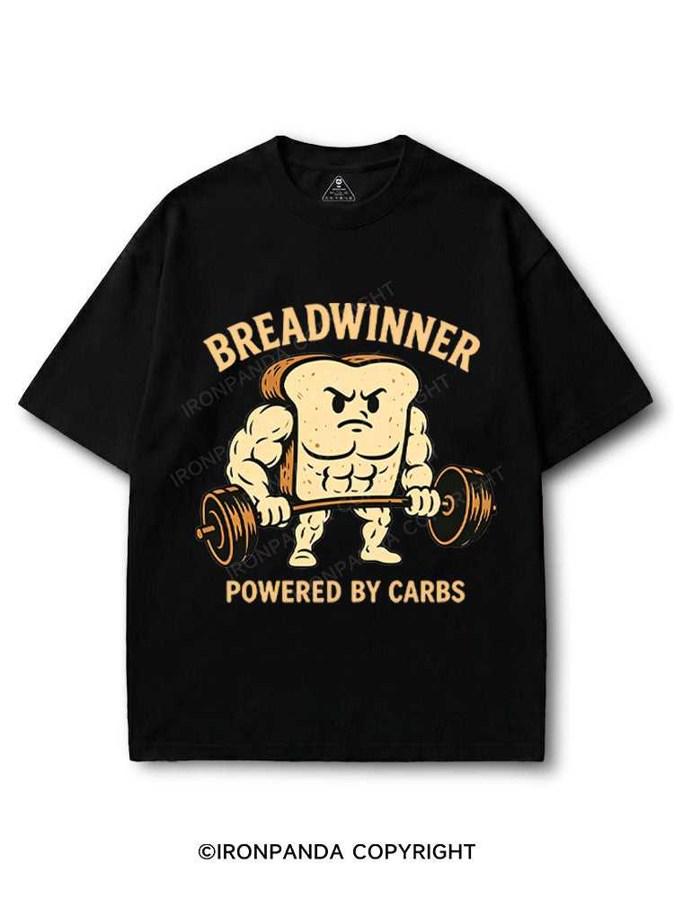 Breadwinner Powered By Carbs Funny Gym Bread Lifting Weights COTTON PUMP COVER