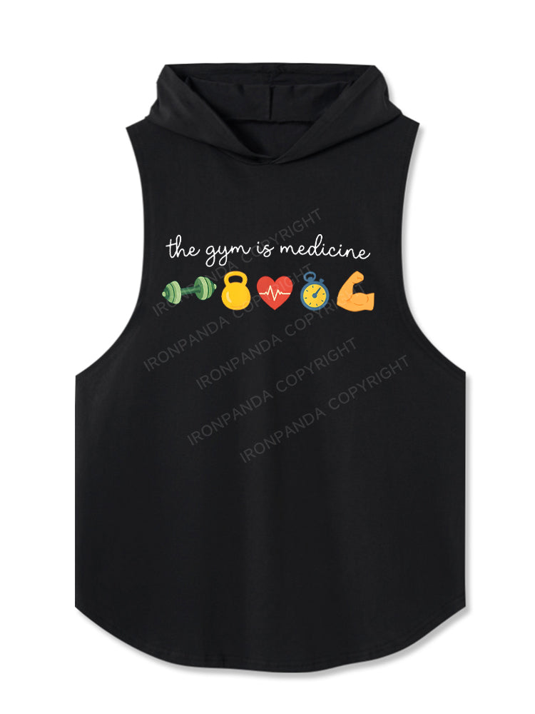 The Gym Is Medicine Hooded Tank