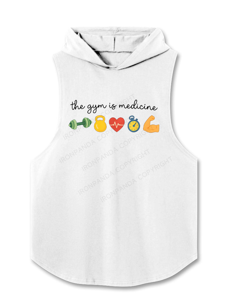 The Gym Is Medicine Hooded Tank