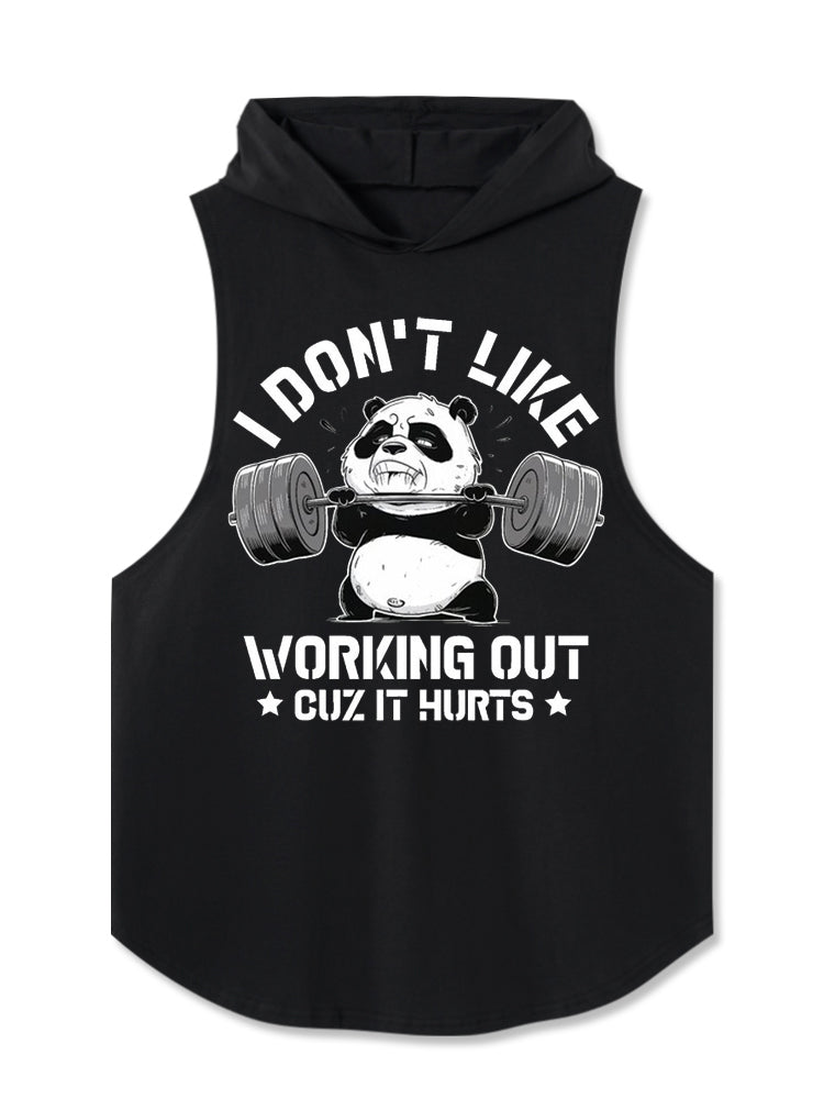 Panda Gym Hooded Tank