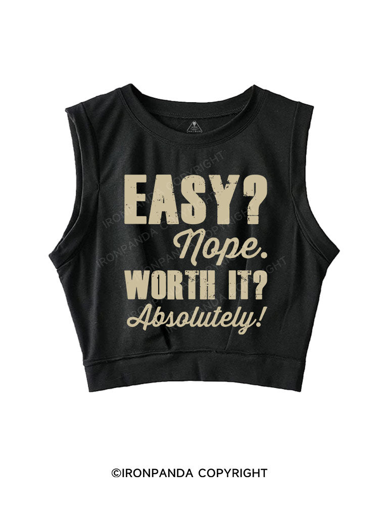 EASY? NOPE. WORTH IT? ABSOLUTELY! SLEEVELESS CROP TOPS
