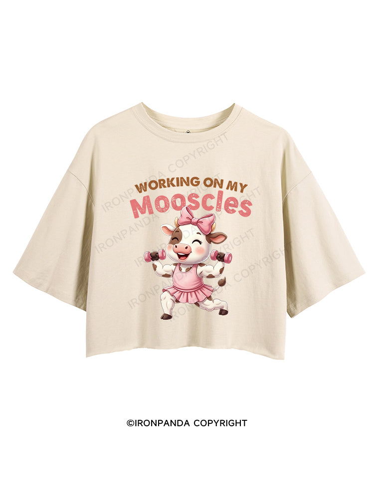 WORKING ON MY MOOSCLES CROP TOPS