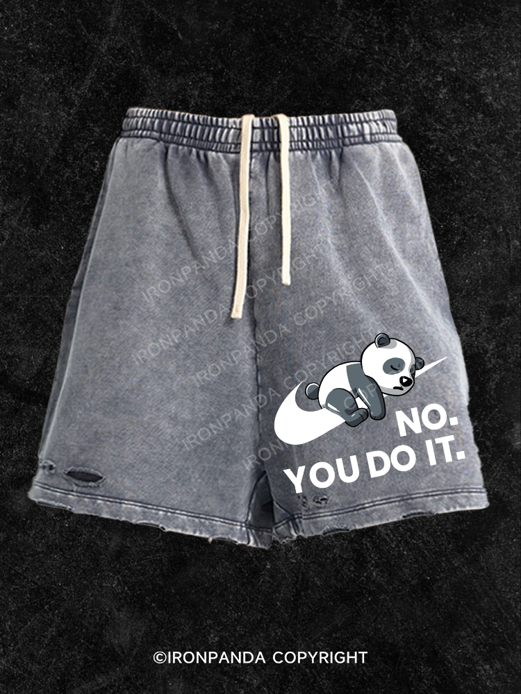 No. You do it Washed Gym Shorts