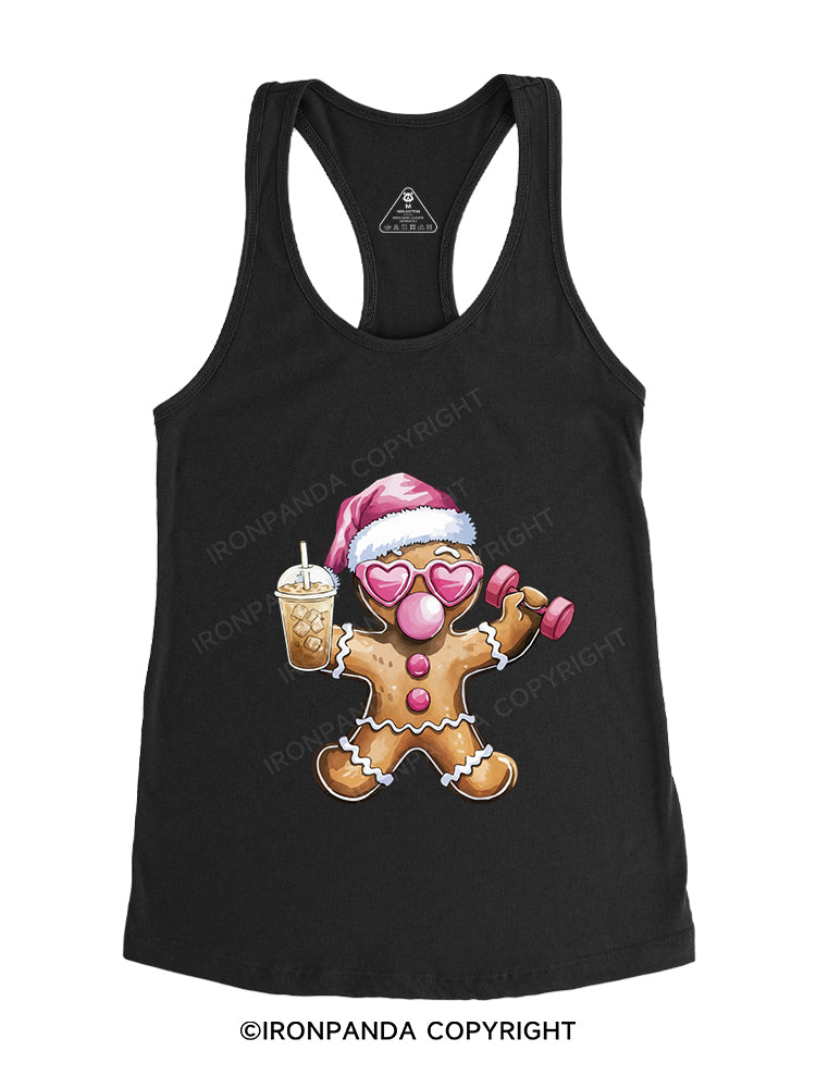 Fit Gingerbread Gym Racerback Tank