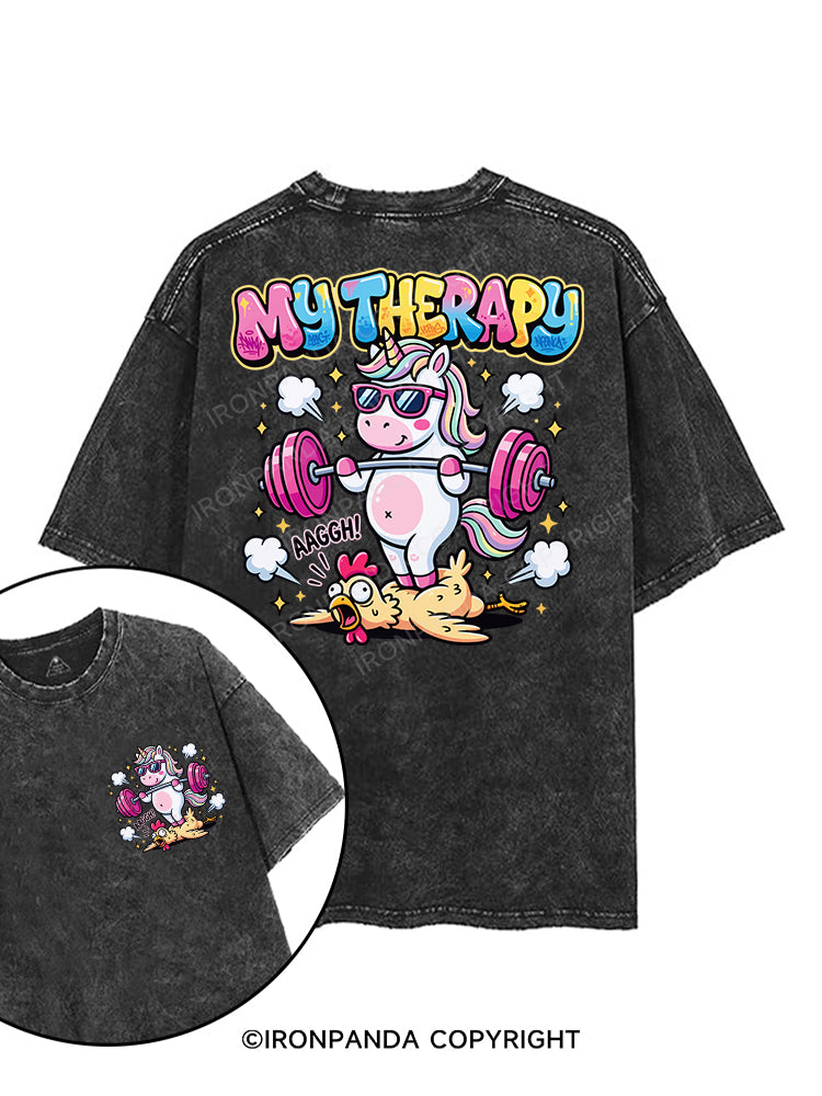 MY THERAPY printed Gym Shirt