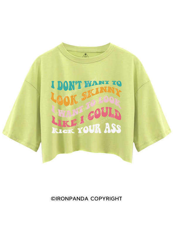 I DON'T WANT TO LOOK SKINNY   CROP TOPS