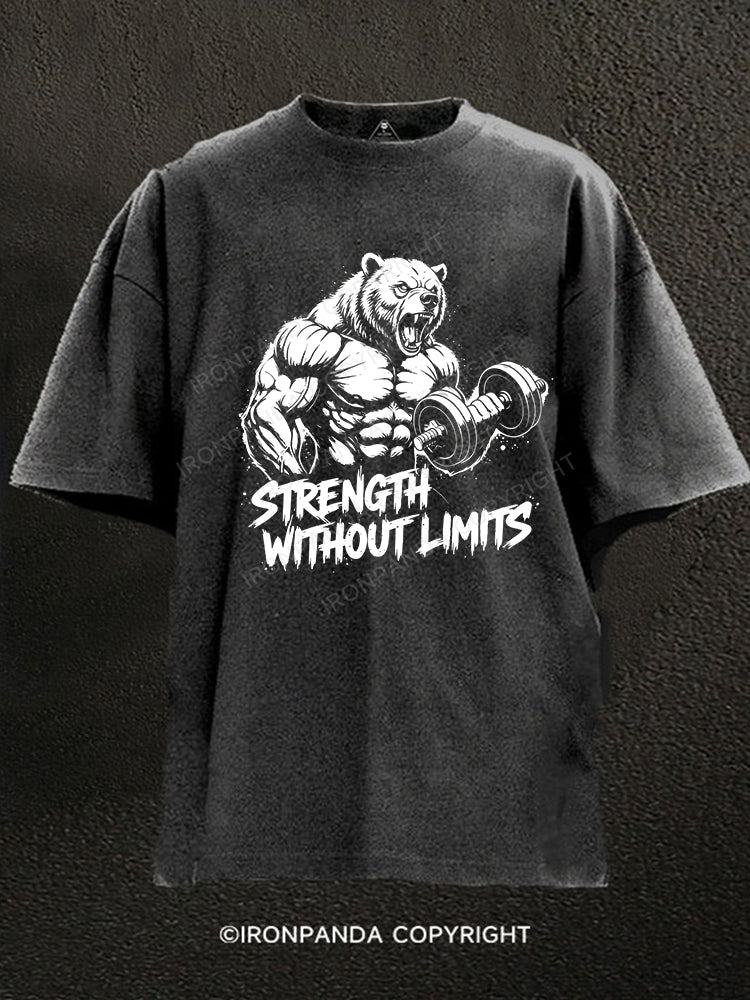 STRENGTH WITHOUT LIMITS Washed Gym Shirt