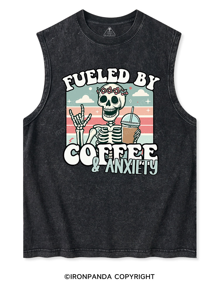 FUELED BY COFFEE & ANXIETY Washed Tank
