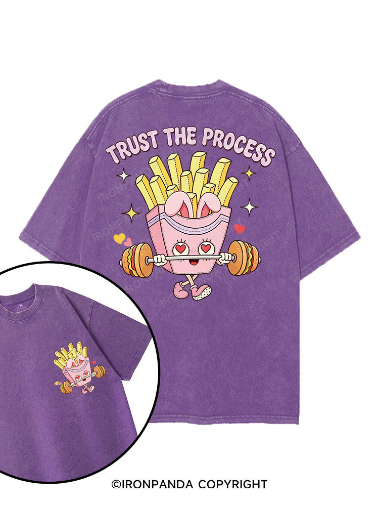 TRUST THE PROCESS printed Gym Shirt