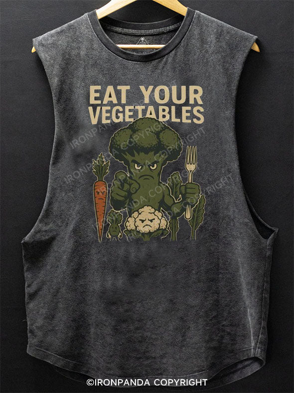Eat Your Vegetables Scoop Bottom Cotton Tank