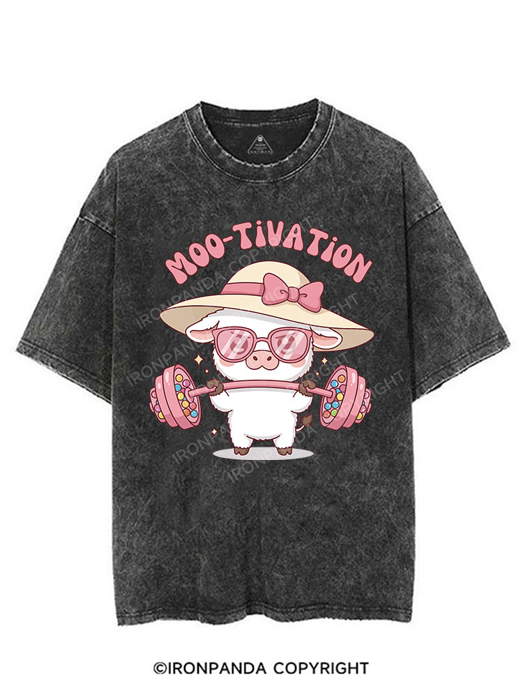 Moo-tivation VINTAGE GYM SHIRT