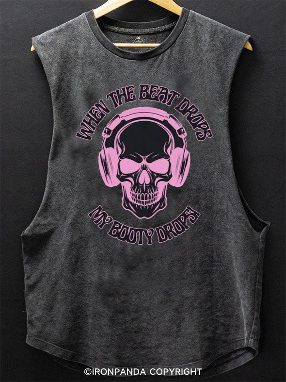 Skull  Scoop Bottom Cotton Tank