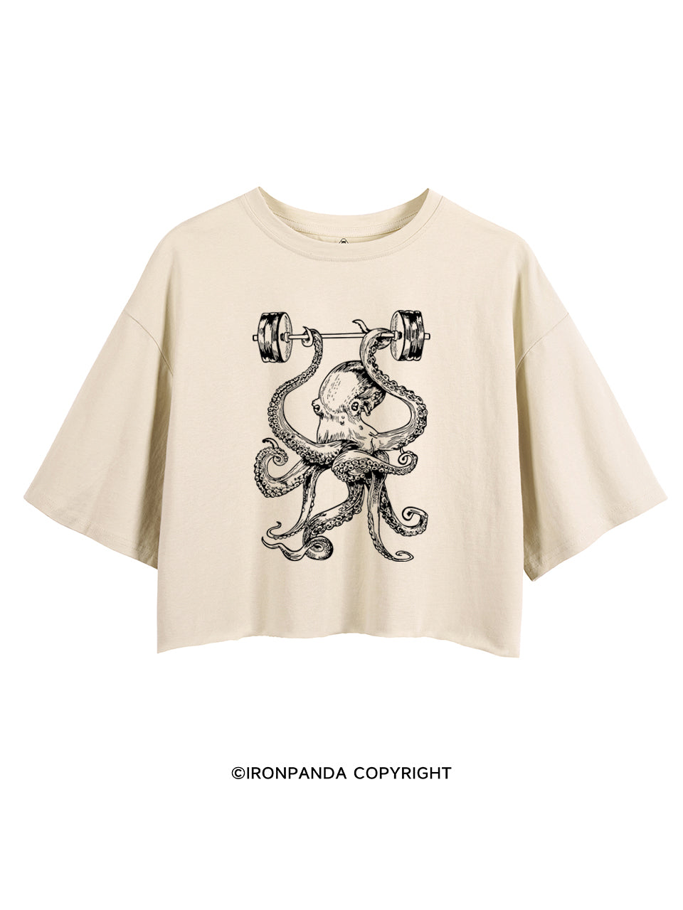 Octopus Weight Lifting Barbells CROP TOPS
