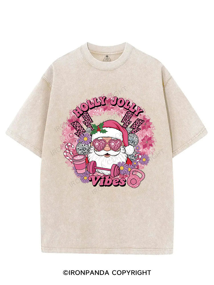 HOLLY JOLLY Vibes VINTAGE GYM SHIRT