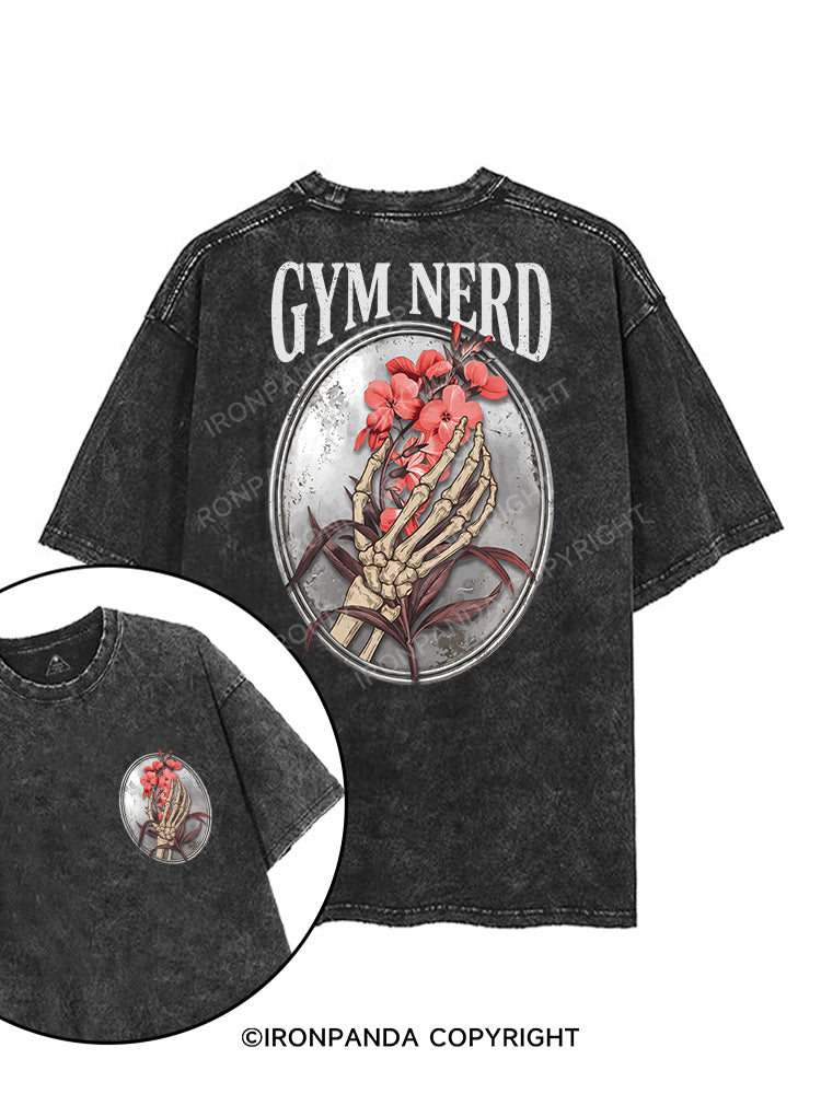 GYM NERD printed Gym Shirt