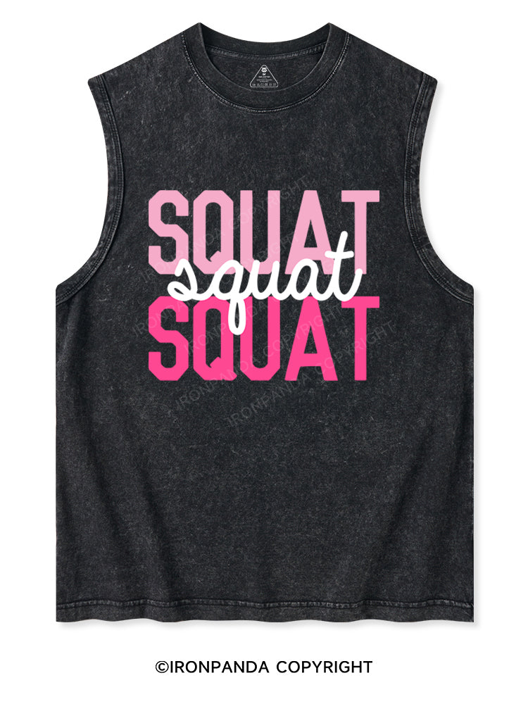 SQUAT SQUAT SQUAT Washed Tank