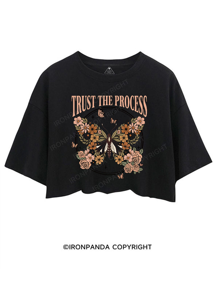 TRUST THE PROCESS CROP TOPS