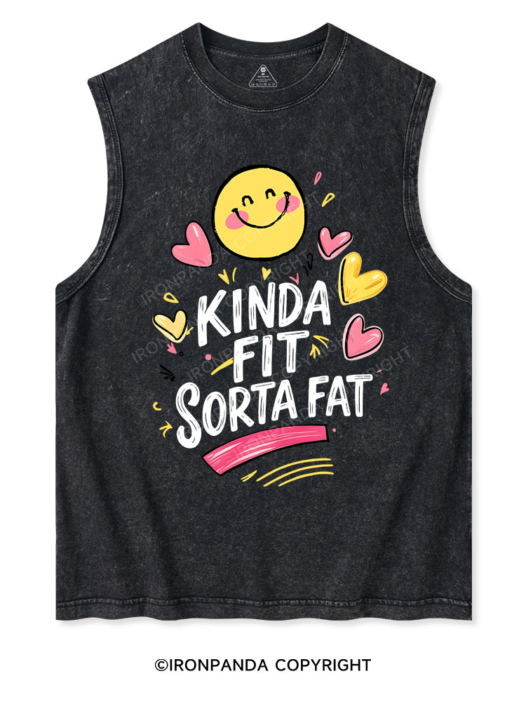 KINDA FIT SORTA FAT Washed Tank