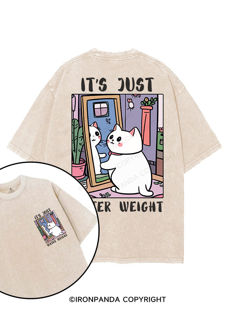 IT'S JUST WATER WEIGHT printed Gym Shirt