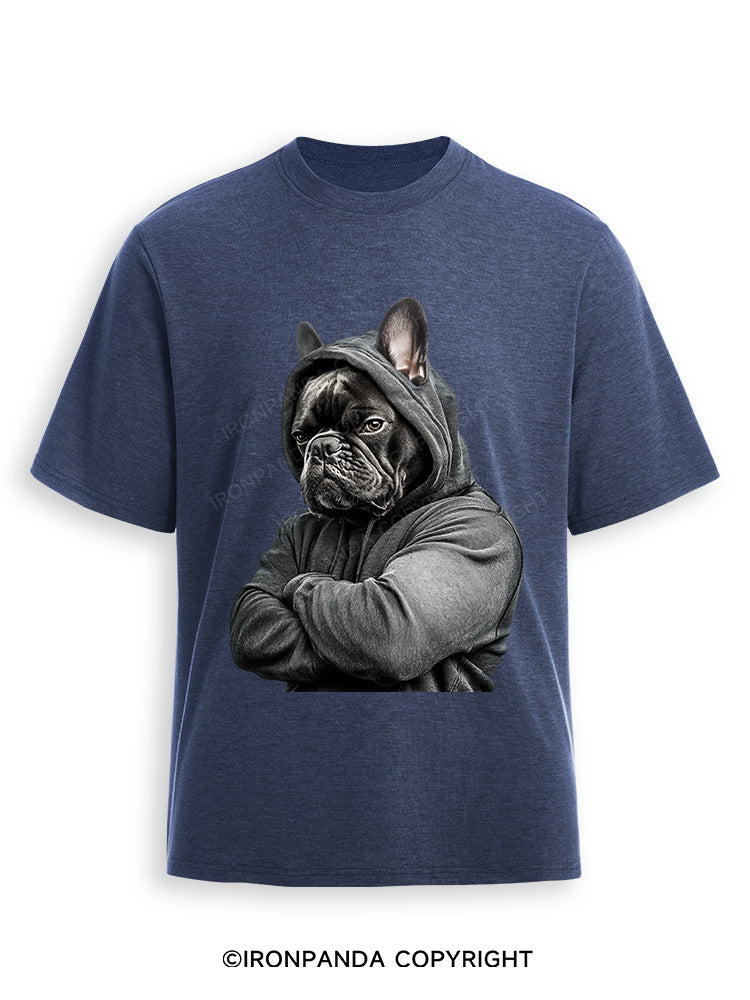 Muscular French bulldog Ultra Soft Heather T-Shirt