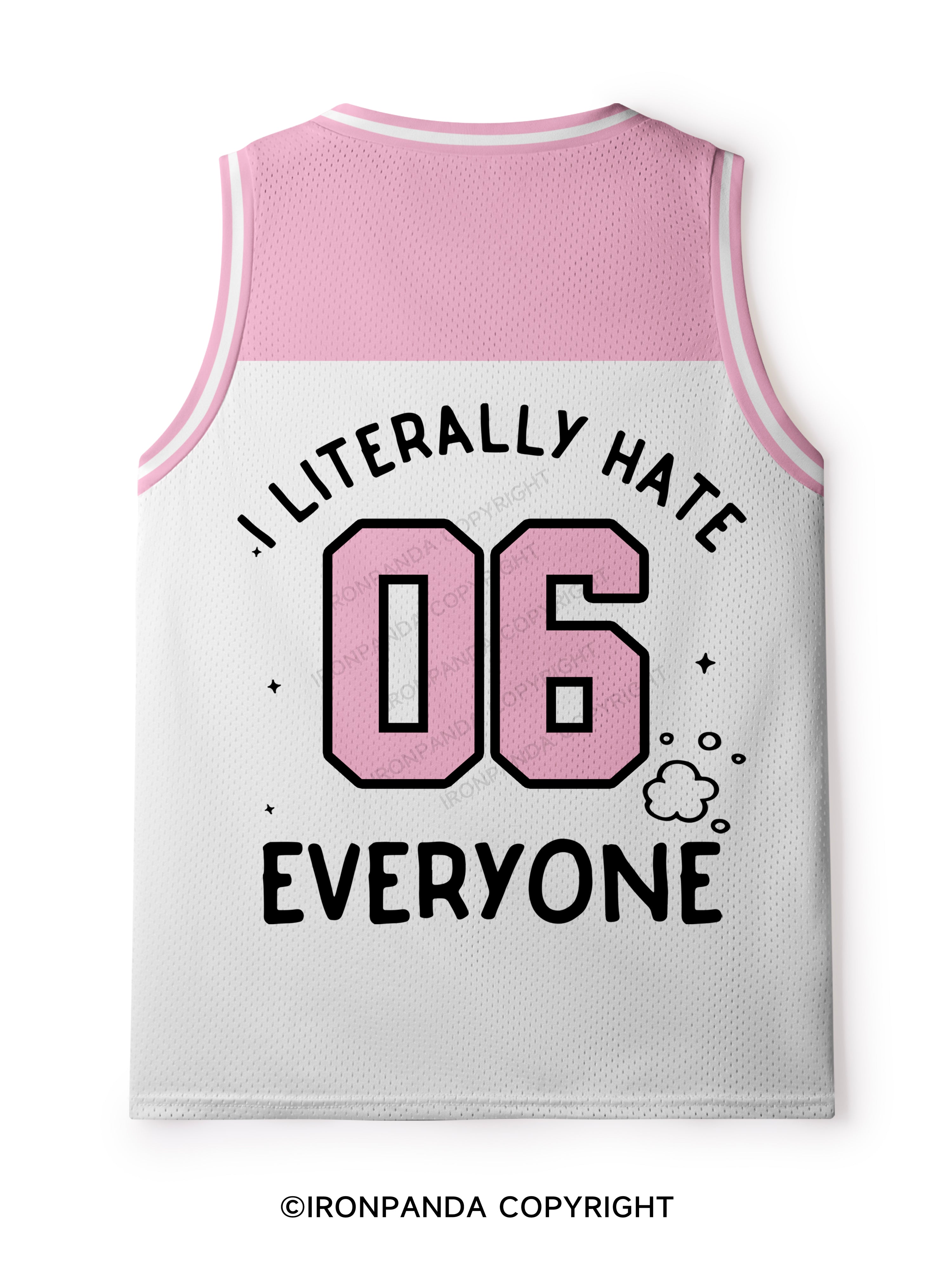 I LITERALLY HATE EVERYONE Mesh Tank Top