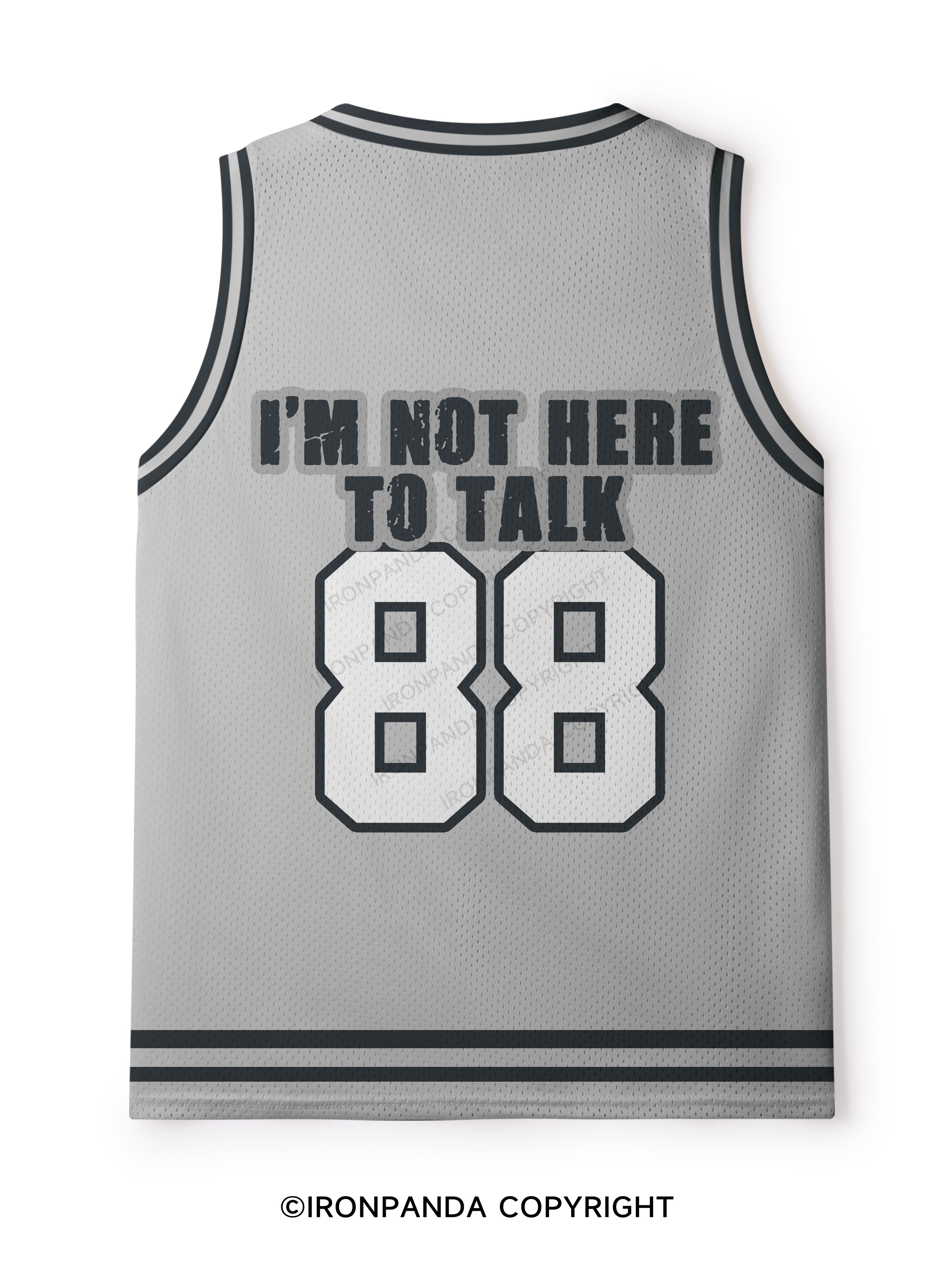 I'M NOT HERE  TO TALK Mesh Tank Top