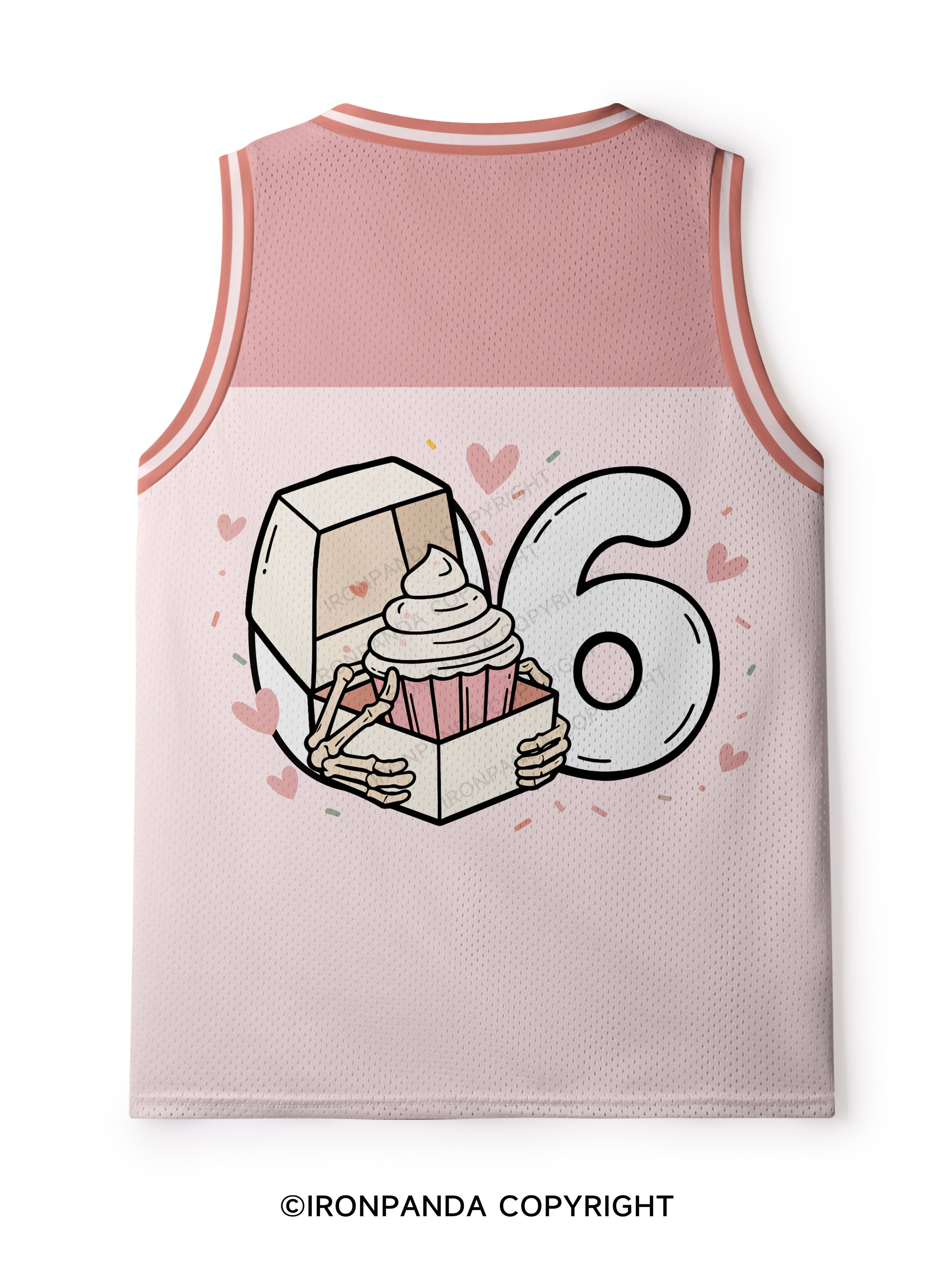 JUST HERE SO ICAN HAVE A CUPCAKE LATER Mesh Tank Top