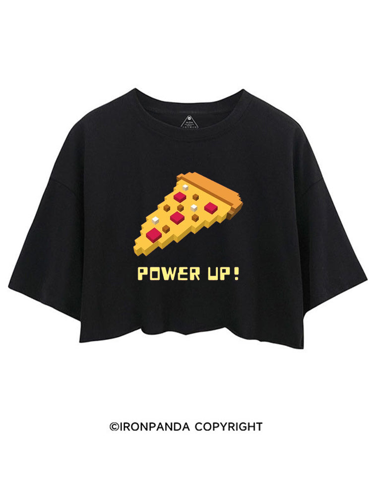 POWER UP! CHEAT DAY PIZZA CROP TOPS
