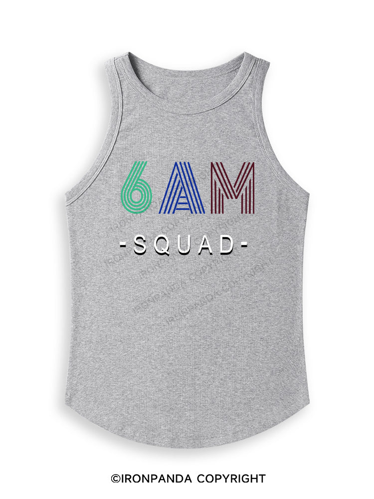 6 AM SQUAD Fitted Tank Top