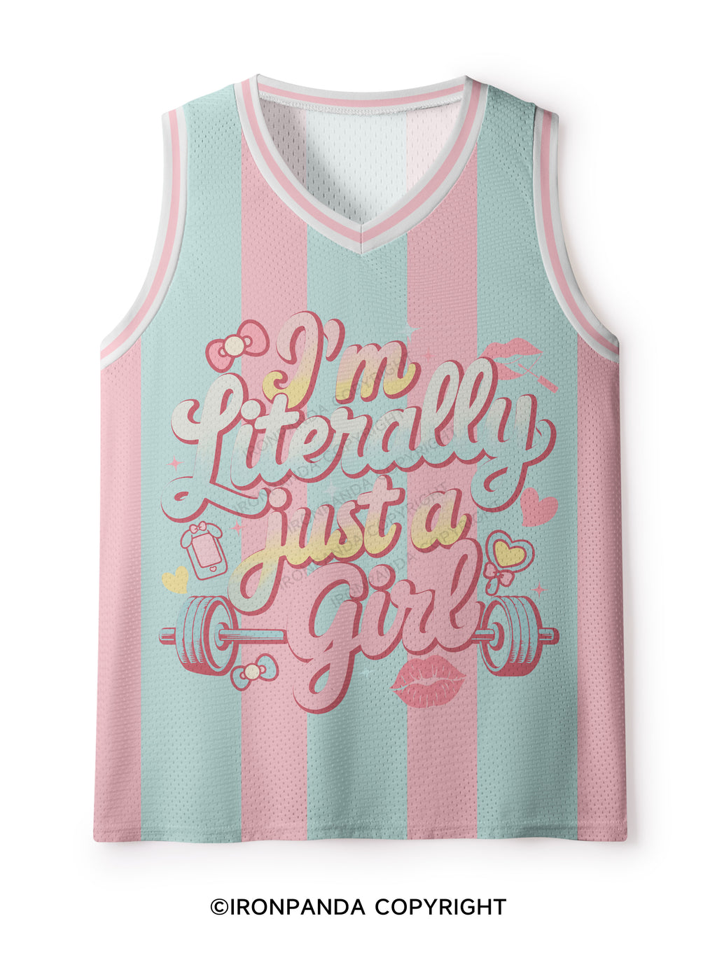I'm Literally Just A Girl Mesh Tank Top
