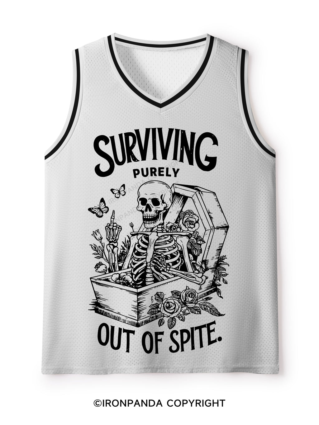 SURVIVING PURELY OUT OF SPITE Mesh Tank Top
