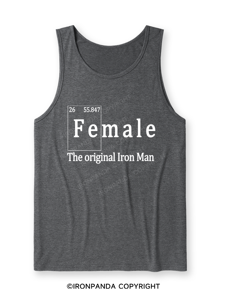 FEMALE THE ORIGINAL IRON MAN TRI ROCKER  Ultra Soft Heather Tank