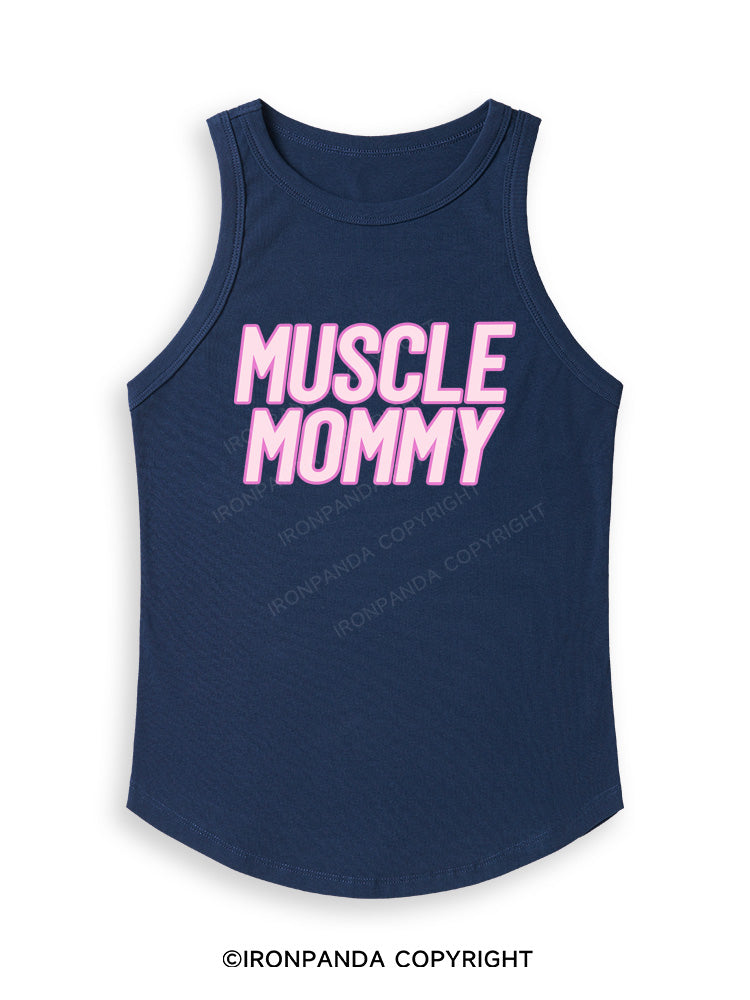 MUSCLE MOM Fitted Tank Top