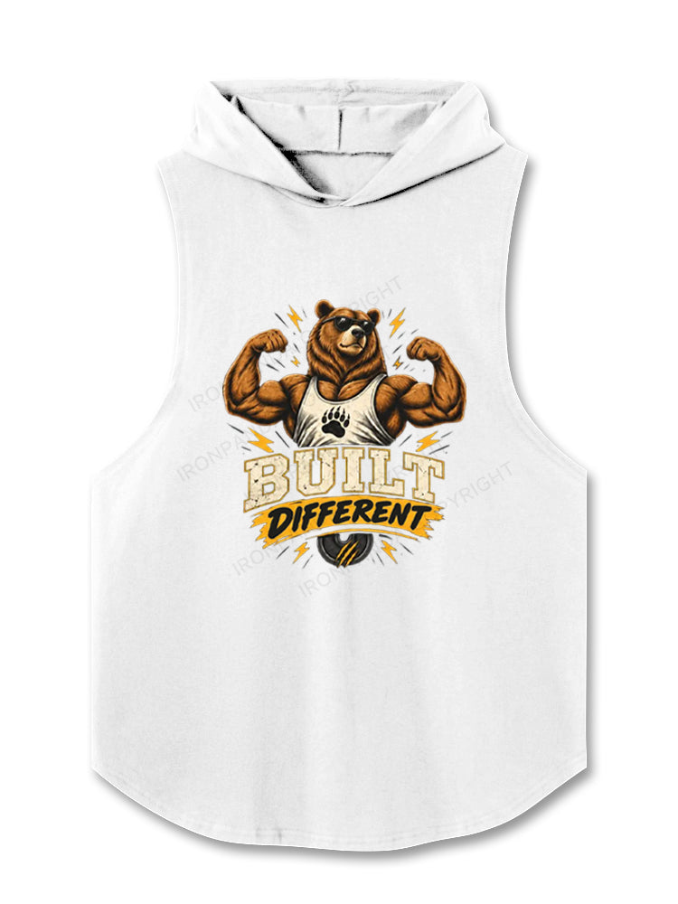 Built Different Bear Hooded Tank