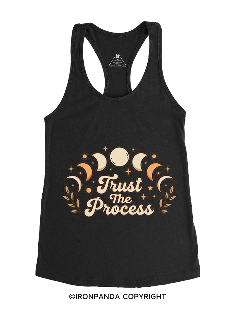 TRUST THE PROCESS MOON Gym Racerback Tank