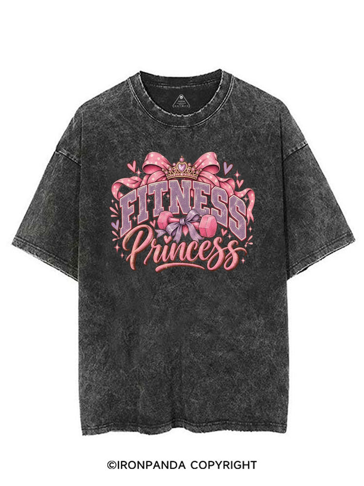 FITNESS PRINCESS STRONG SHINING VIBES VINTAGE GYM SHIRT