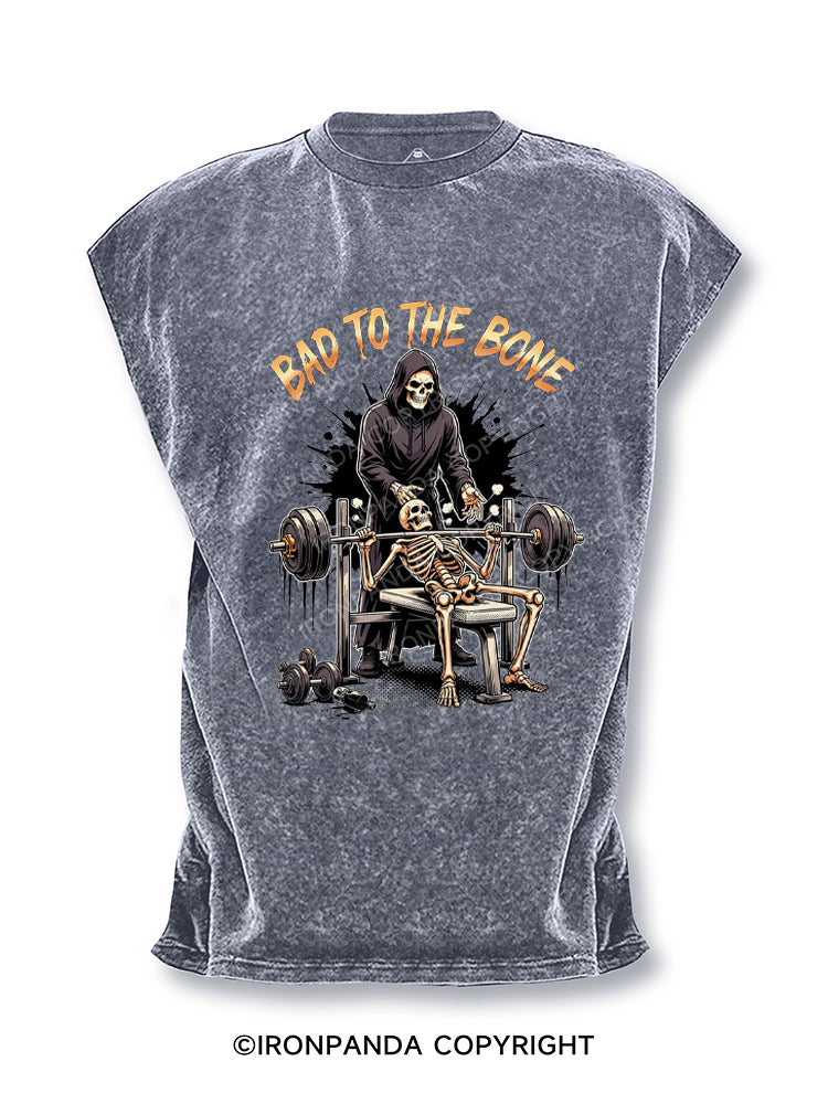 Bad to the Bone Cut Off Tank
