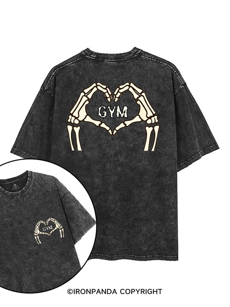 DEAD INSIDE BUT STILL LOVE GYM printed Gym Shirt