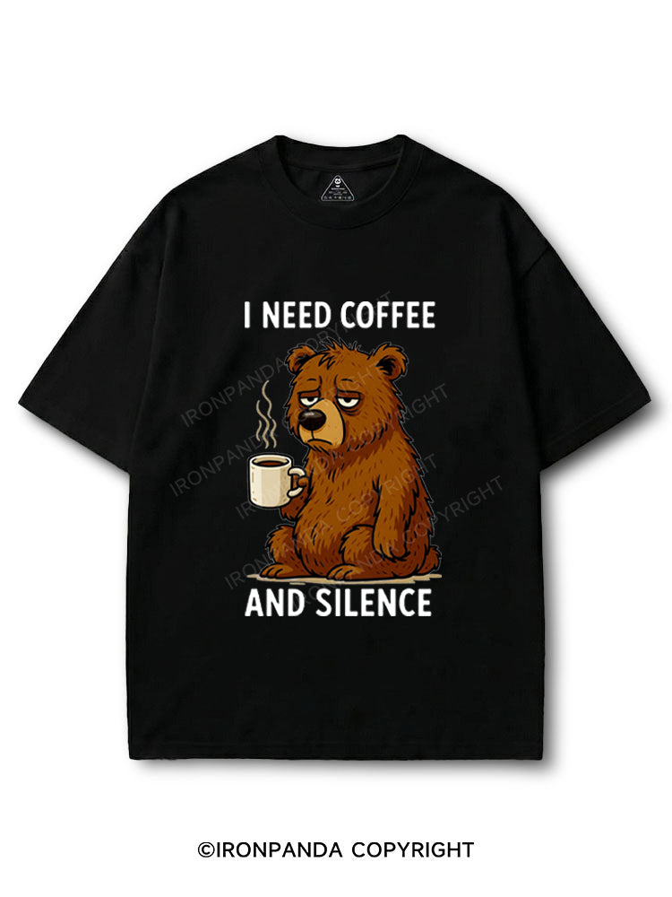I NEED COFFEE AND SLIENCE COTTON PUMP COVER