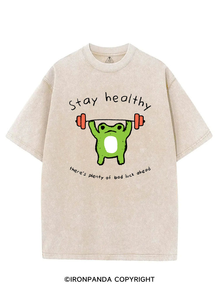 Stay Healthy VINTAGE GYM SHIRT