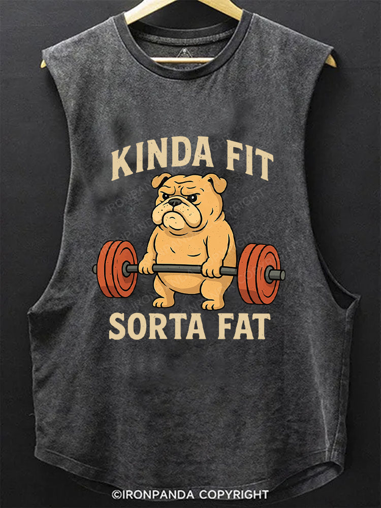Kinda Fit Sorta Fat Dog Scoop Bottom Cotton Tank