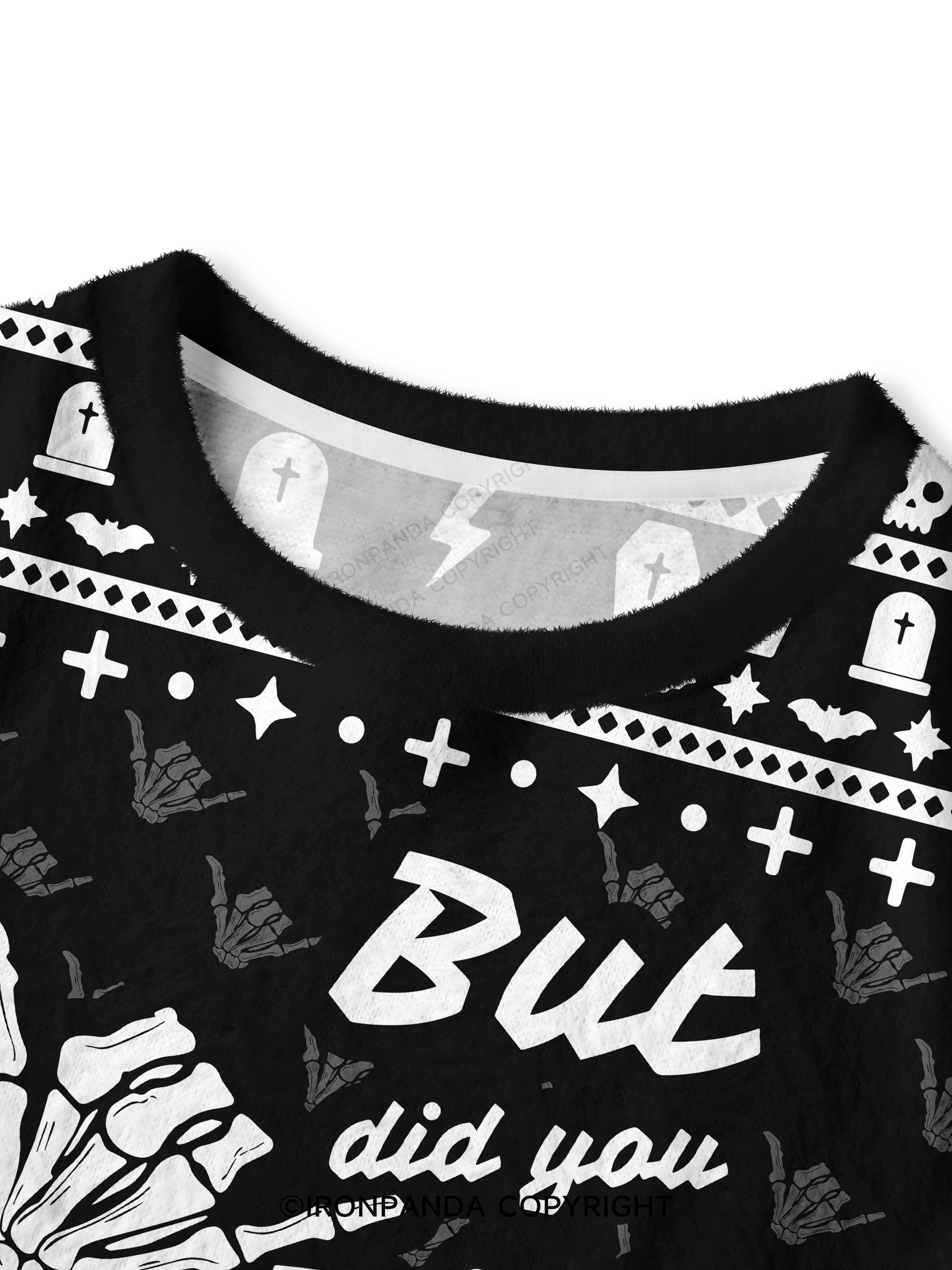 BUT DID YOU DIE Crop Ugly Sweater