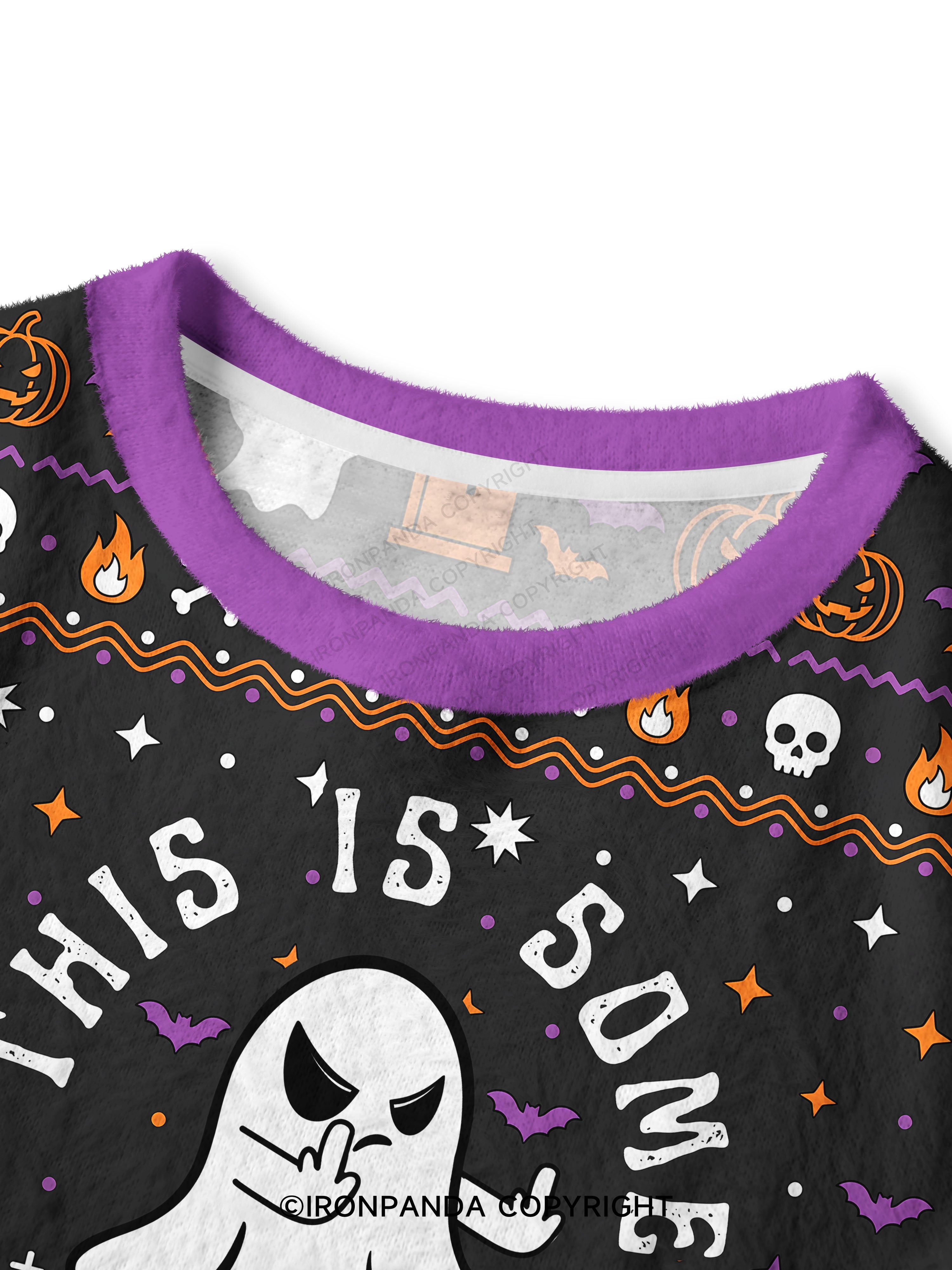 this is some boo sheet Crop Ugly Sweater
