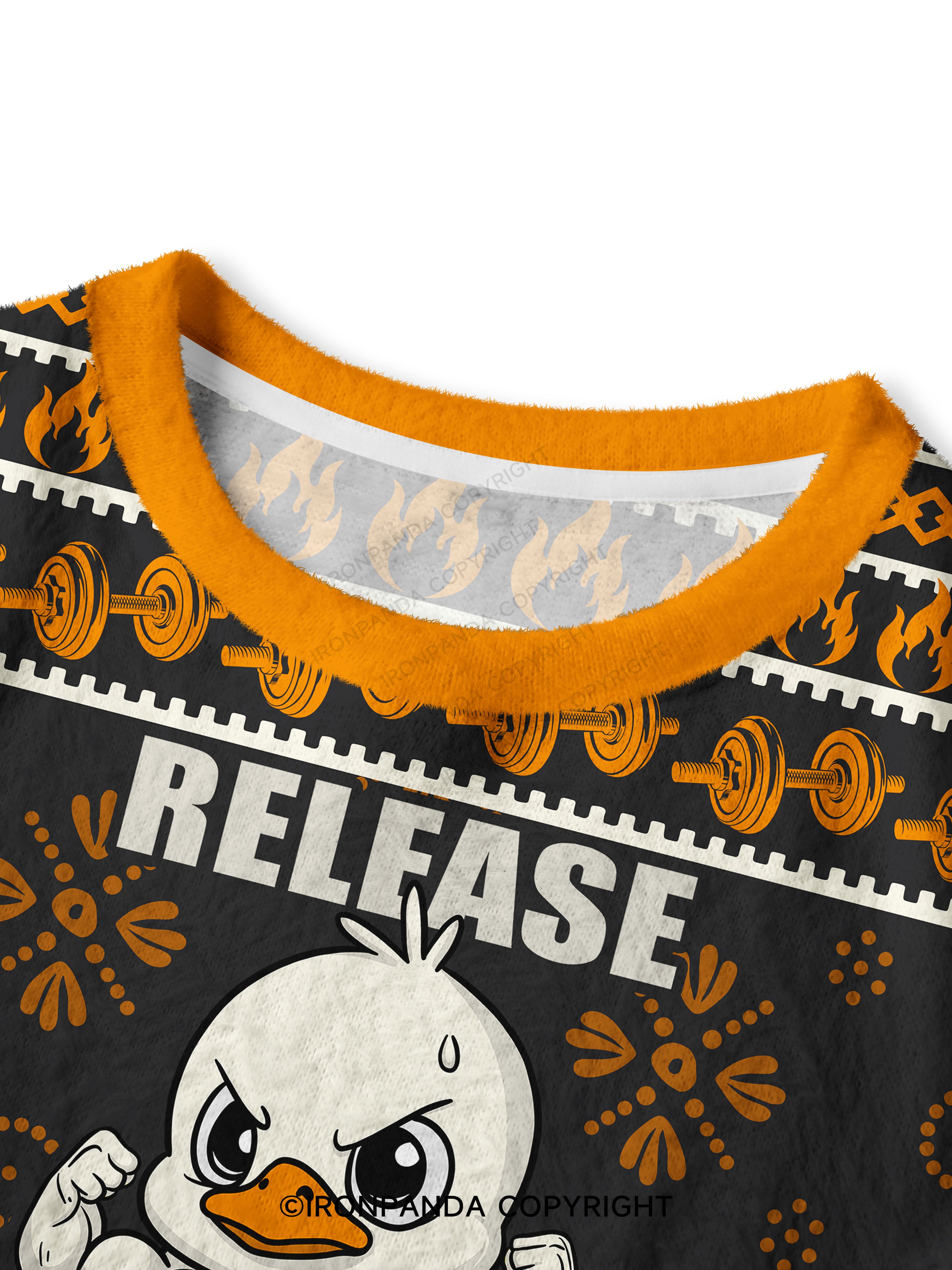 release the quackin' Crop Ugly Sweater